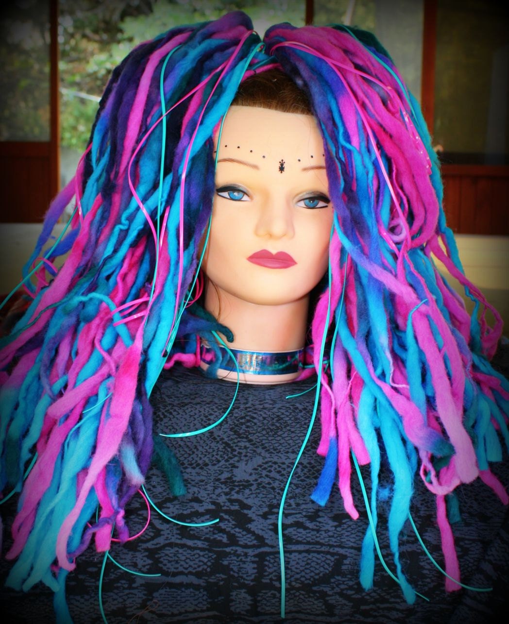 Wool Dreadfalls Candy Pinks and Blues