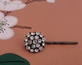 mirrorball bobbypin - vintage rhinestone