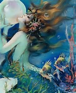 Vintage Mermaid Illustration Cross Stitch Pattern PDF