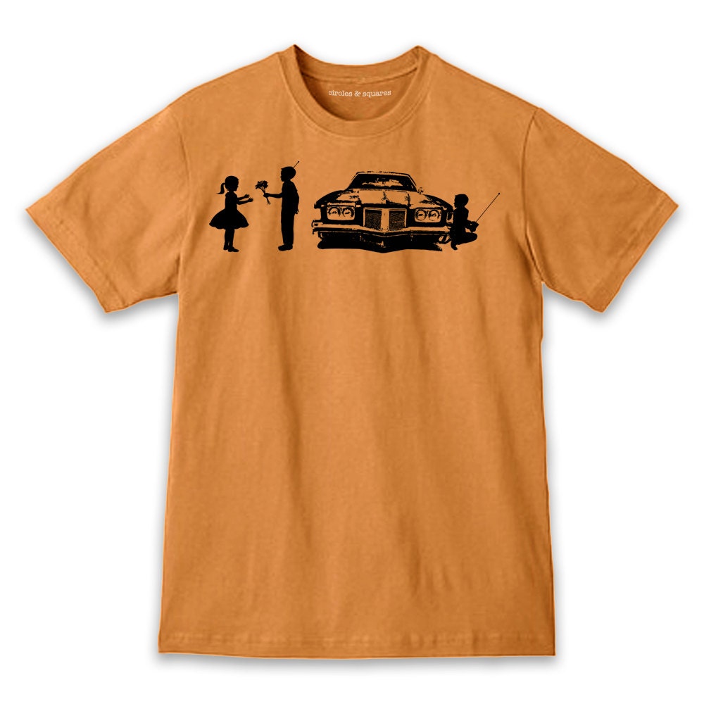 ROBOT - Shy - on men's / unisex sort sleeve t shirt (6 colors to choose from)