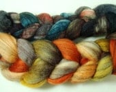 BAD WOLF New Fiber Collaboration with cjkoho Brown and White BFL Top for Spinning New Color