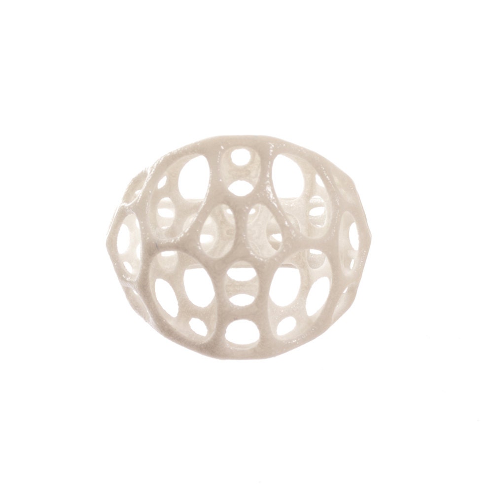 2-layer center ring (white) 3d-printed nylon