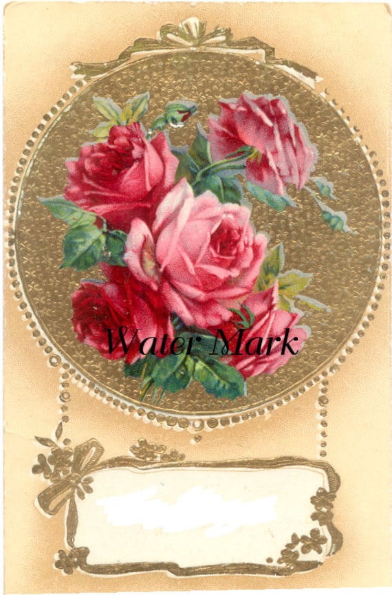 Buy e greeting card templates gifts - Digital Download.Roses template. Perfect for business cards and labels. Logo,business, greeting cards.price,gift tags.decoupage more.