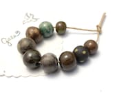 Espresso / Fresh Ground Tone Ceramic Bead Set
