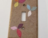 Decorative Tan with flowers Light Switch Plates