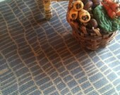 Green Snakeskin Miniature Rug For Dolls House