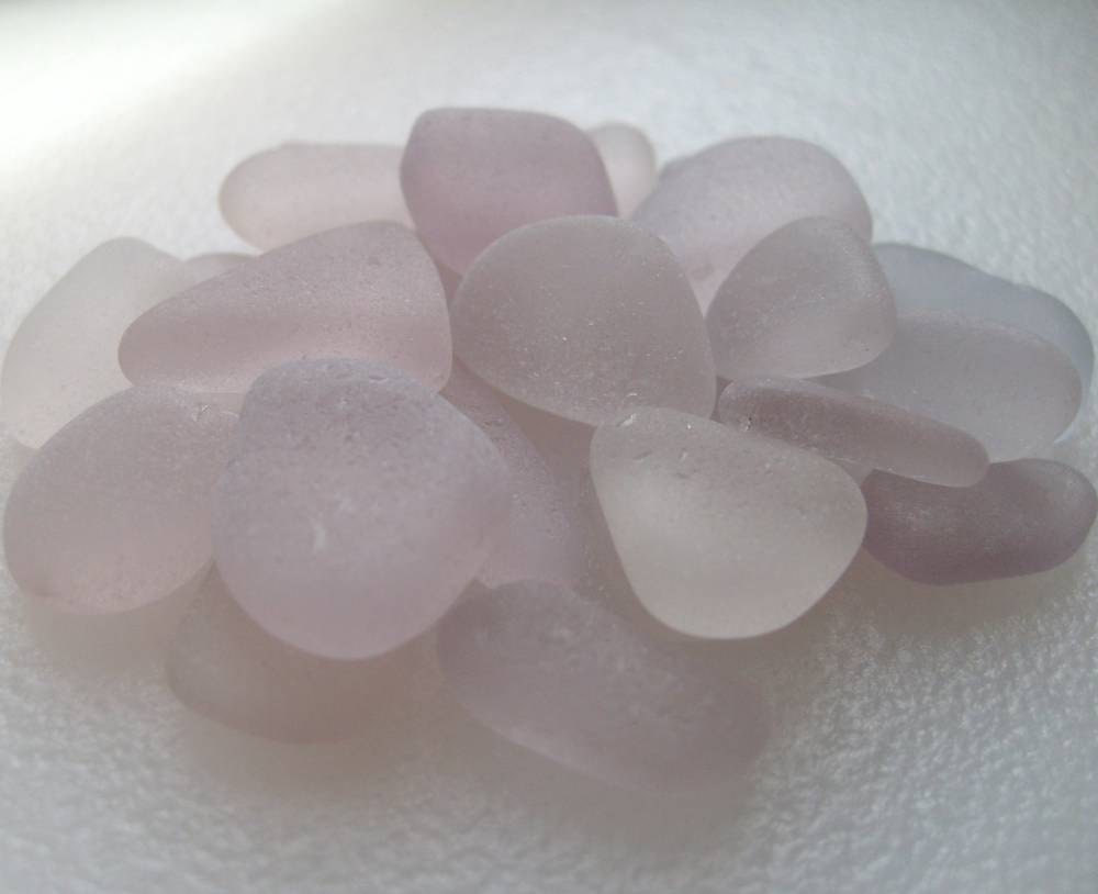 Sun Kissed Lavender Sea Glass by Lake Erie Beach Glass LEbg