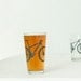 2 mountain bike pint glasses, charcoal gray bicycle