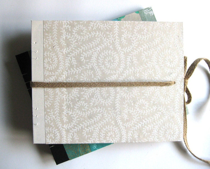 Burlap Large Guest Book and Photo Album - Made to order