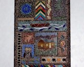 Mosaic Panel-Stained Glass/ Mixed Media-Woodland Quilt