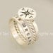 Compass Personalized Stacking Rings
