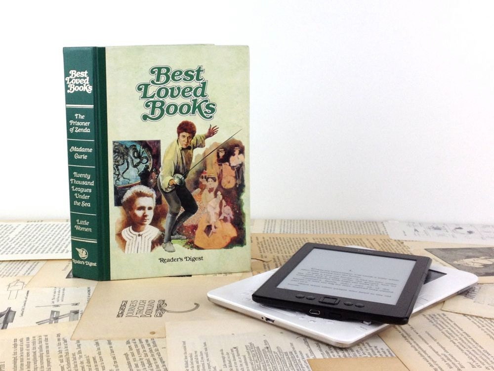 Reader's Digest Best Loved Books Custom Kindle cover, Nook cover or iPad mini cover - custom device case custom from recycled vintage book