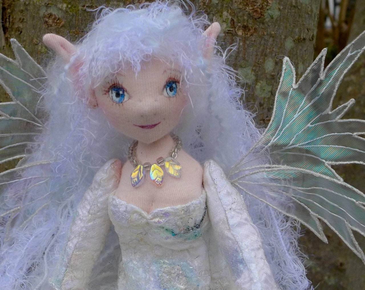 OOAK Art Doll -  Neve A Winter Fairy