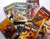Instant Collection, Western Cowgirl Pulp Fiction Book Lot