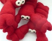 Lulu's Stabby Sea Critter - Needle felted lobster