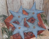 4 - Primitive - Patriotic - Americana - Liberty - Freedom - USA - July 4 - Stars - Ornies - Ornaments - Bowl Fillers -Tucks