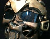 Steampunk Bumblebee  Bronze & Copper Helmet Transformers  Life Size Cosplay