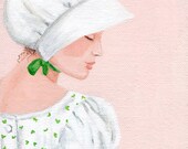 Jane Austen painting - Austen Girl - 5 x 7