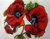 Polymer clay flowers cane. Complex, rich and large  -  Red 2