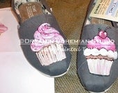 Cupcakes Hand Painted TOMS TOMS included