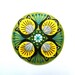 MARRAKECH felt brooch pin with freeform embroidery - scandinavian style