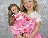 American Girl Doll Clothes 18" doll dress - Pearl - Dress like my doll