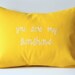 Monogrammed Pillow Cover - You Are My Sunshine - 12 x 16 - Nursery Decor - Dorm Decor - Baby Shower - Wedding - Bridal