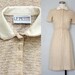 70s XS/S Nude Button Up DRESS