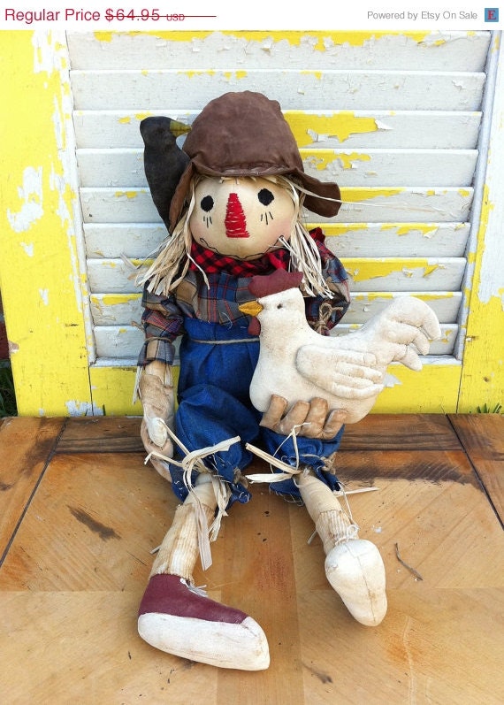 CustomerAppreciation Sale Primitive Scarecrow Raggedy