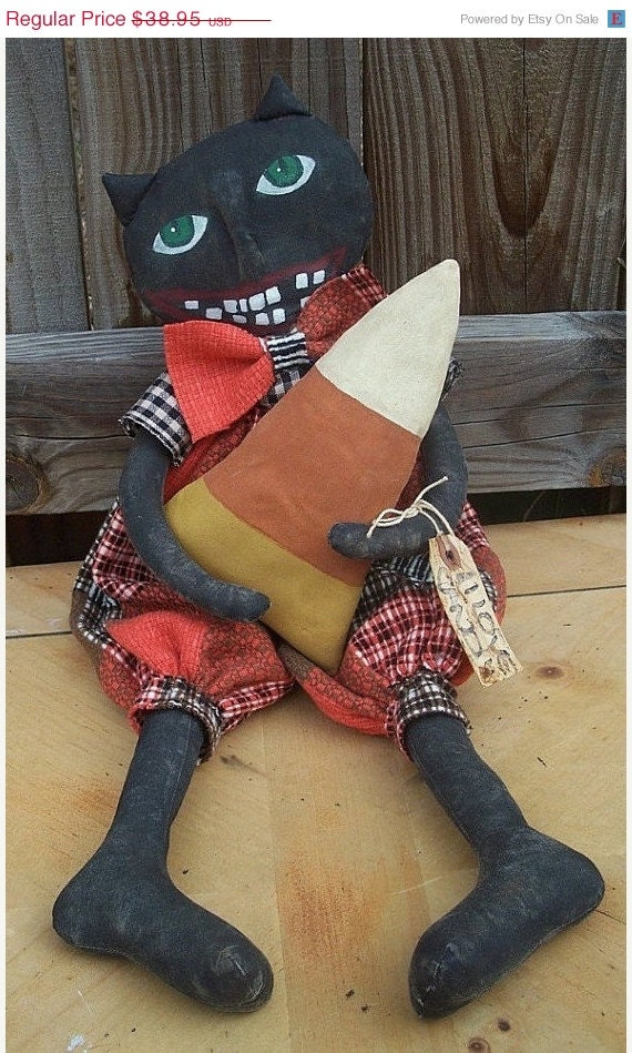 CustomerAppreciation Sale Primitive Candy Corn Cat