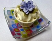 Fused glass trinket dish free shipping UK