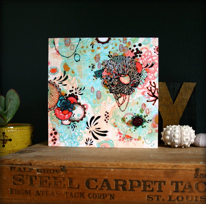 Fine Art Print - 8x8 Mounted Print on Wood Panel - Origin
