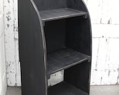 Storage Cabinet Bookcase Cupboard Bucket Crock Bench Wash Stand Dry Sink Kitchen Mudroom Bathroom Black Cottage Farmhouse Primitive