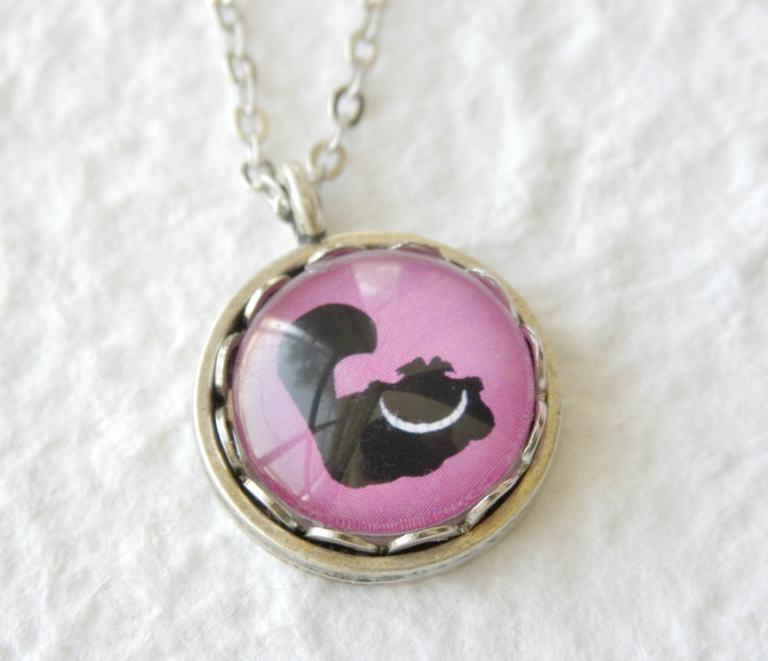 The Cheshire Cat Petite Disney Necklace - Inspired by Disney's Alice in Wonderland