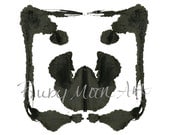 Rorschach Ink Blot Art print 8x10 no 18