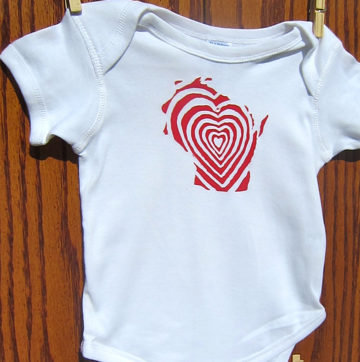 Spread the Wisconsin Love onesie