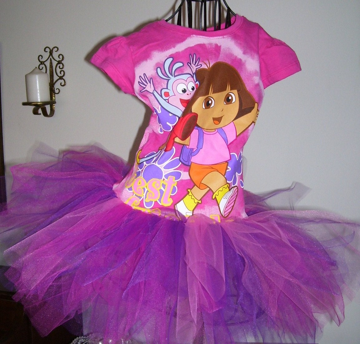 Dora the Explorer tutu dress..size 4   size 5/6...ready to ship