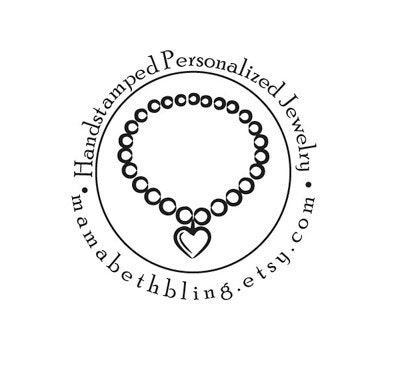 necklace jewelry custom rubber stamp