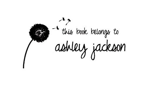 dandelion ex libris bookplate custom Rubber Stamp