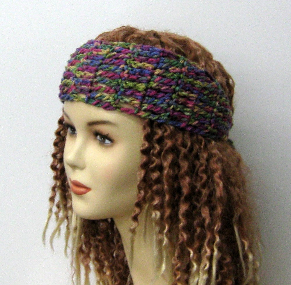 Multi Dread headband dreadband head hair band wrap scarf hippie bandana