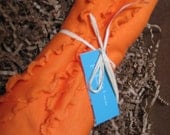 Orange Baby Blanket - BAMBOO Baby Blanket - Receiving, Swaddling - SALE