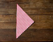 24 polka dot paper cones - red