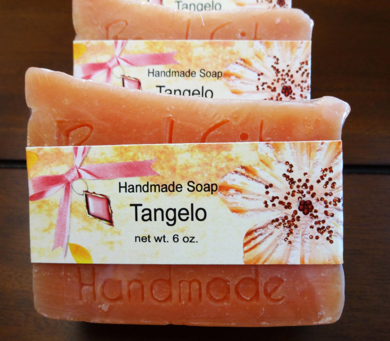 Tangelo  Soap Handmade Soap Cold Process Jumbo Bar
