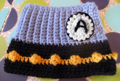 Add a Monogram Badge to any Dog Sweater Vest, Neck Warmer or Hat