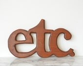 vintage handmade etc sign et cetera vintage wood shop project