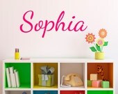Child's Name Wall Decal - Fancy Script Wall Decal - Personalized Wall Decal - Name Wall Decal - Kid Name Decal - Baby Name Decal - ND1