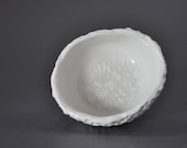 SALE - Clear Crackle Small Hive Bowl - Salt Cellar Pepper Spice Ceramic Porcelain Bowl