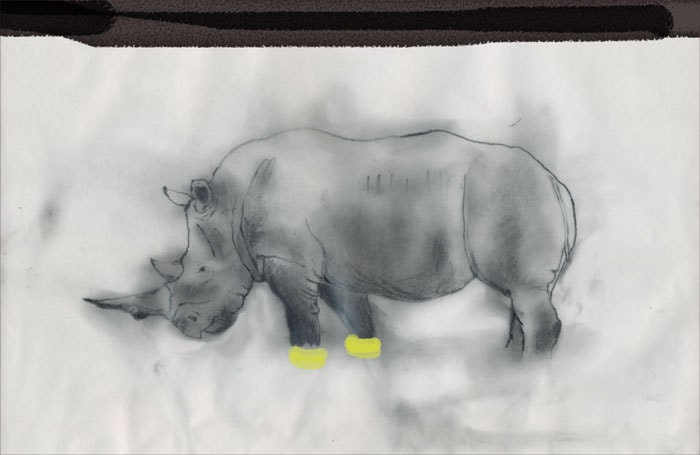 CHARITY / rhino poster/archival print