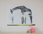 CHARITY / giraffe poster/archival print