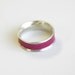 Leather and Silver Spinner Ring - EcoFriendly Sterling Silver Ring - Genuine Repurposed Leather - Spring Summer Accessory